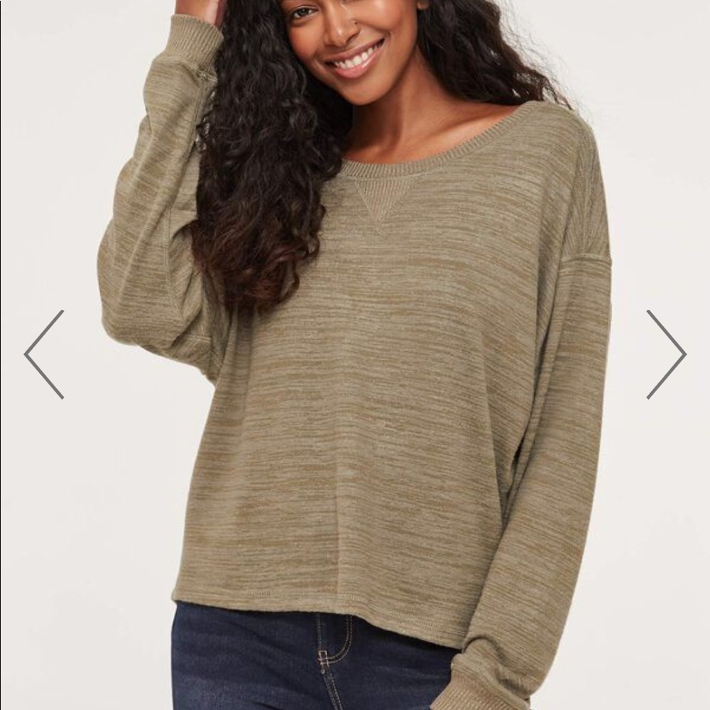 Ardene dolman sleeve pullover sweater. Pink, S. - Picture 9 of 15